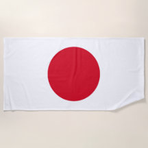 Toalla de playa con bandera japonesa