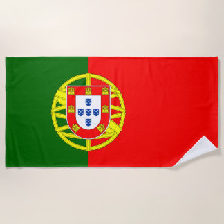 Toalla de playa con bandera portuguesa