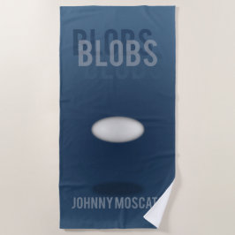 Toalla de playa con cubierta de libro de Blobs