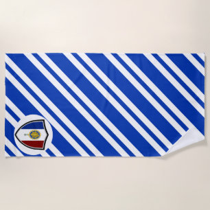 Toalla de playa con emblema de la bandera francesa