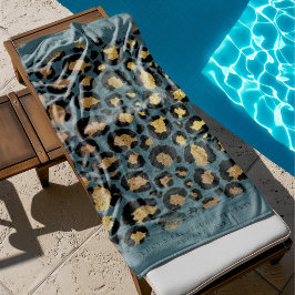 Toalla de playa con estampado de animal personaliz