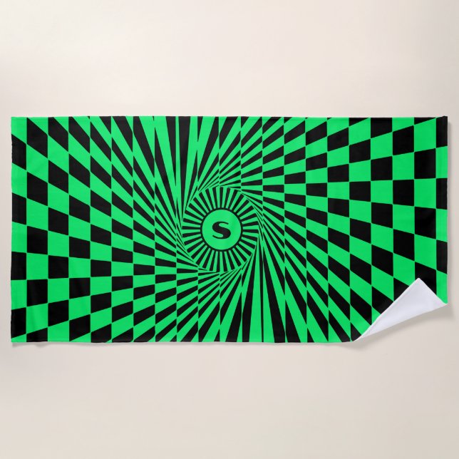 Toalla de Playa con Gráfica de Sol Personalizada d (Anverso)
