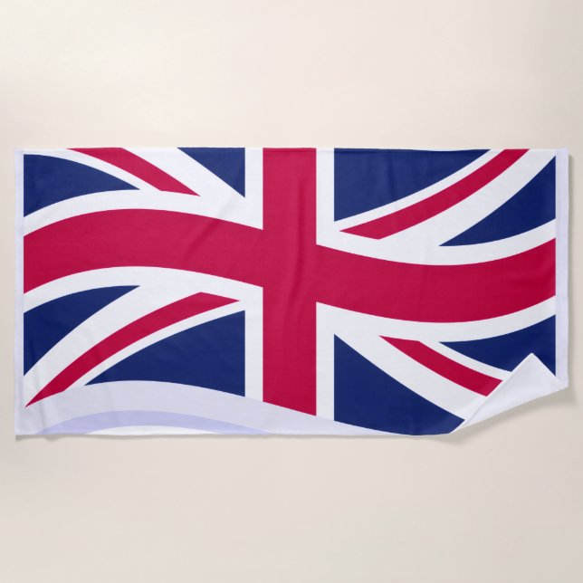 Toalla de playa con Union Jack (Anverso)
