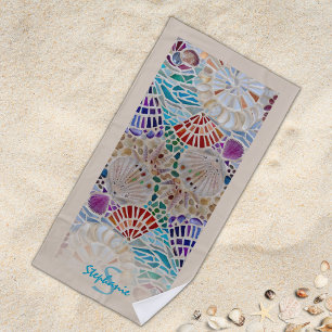 Toalla De Playa Concha Personalizada