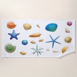 Toalla De Playa conchas marinas conchas marinas