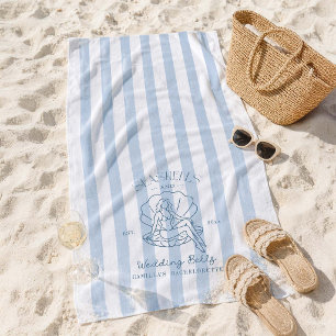Toalla De Playa Conchas marinas y campanas de boda Despedida de so