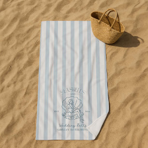 Toalla De Playa Conchas marinas y campanas de boda Despedida de so