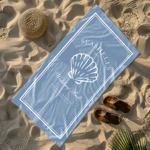 Toalla De Playa Conchas marinas y campanas de boda Fin de semana d
