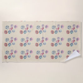 Toalla De Playa conchas oceánicas