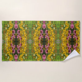 Toalla De Playa Coneflowers, ennegrece Susans observado, Echinacea