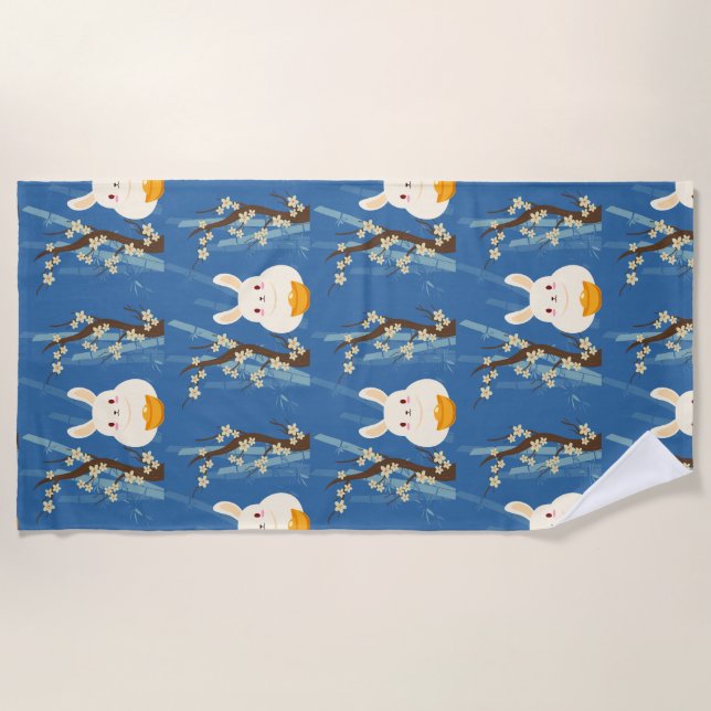 Toalla De Playa conejito chinesse (Anverso)