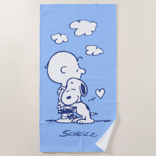 Toalla De Playa Confort y seguridad   Charlie y Snoopy Hug