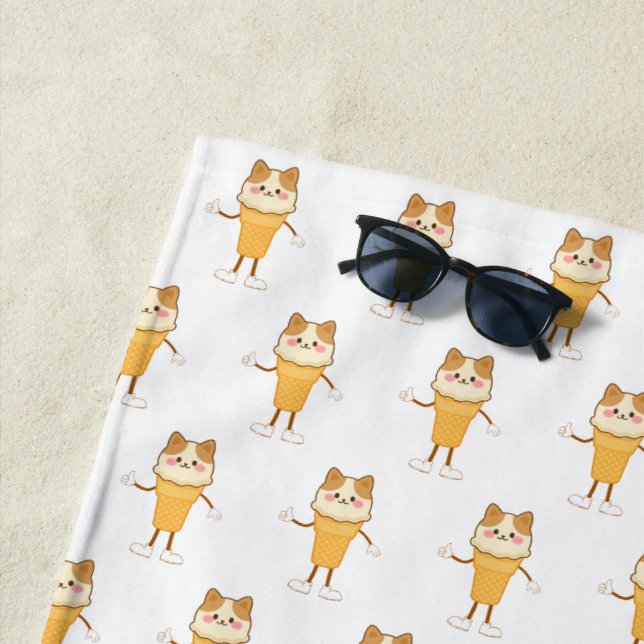 Toalla De Playa cono de helado (In situ)