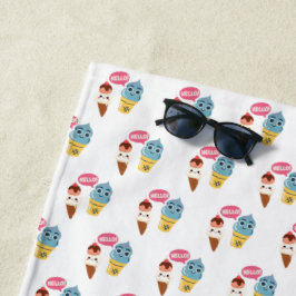Toalla De Playa cono de helado