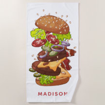 Toalla de playa conocida de encargo de la