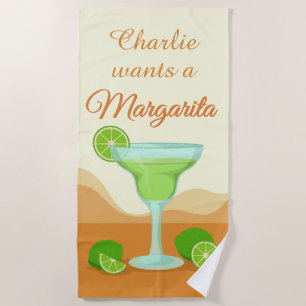 Toalla de playa conocida de encargo de "Margarita"