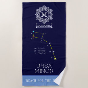 Toalla De Playa Constelación del hemisferio norte Ursa Menor