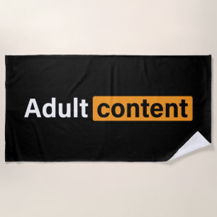 Toalla De Playa Contenido para adultos Humor para adultos Camiseta