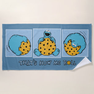 Toalla De Playa Cookie Monster Así es como yo rollo