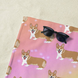 Toalla De Playa Corgi galés