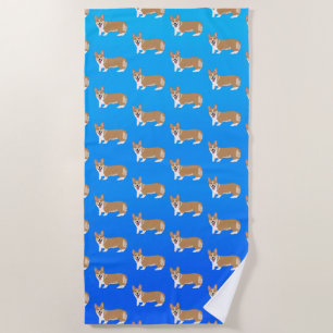 Toalla De Playa Corgi galés
