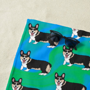 Toalla De Playa Corgi galés