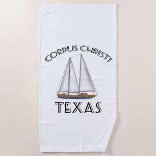 Toalla De Playa Corpus Christi Texas Vela