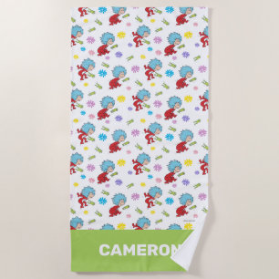 Toalla De Playa Cosa Una Cosa Patrón De Dos Cosas De Rana De Adorm
