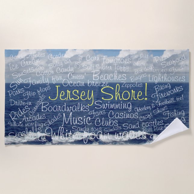 Toalla De Playa Cosas divertidas de Jersey Shore (Anverso)