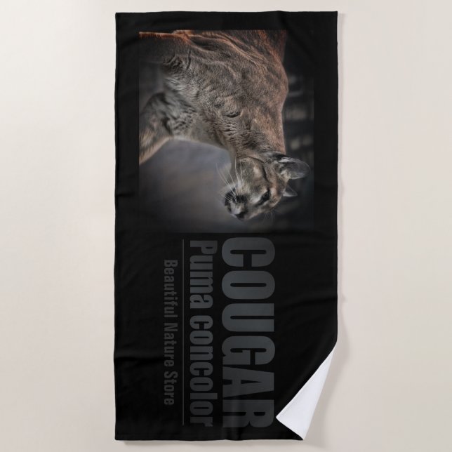 Toalla De Playa COUGAR：Beach Towel (Anverso)
