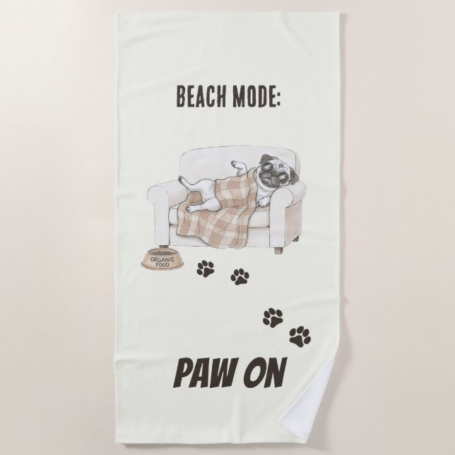 Toalla De Playa Cozy Paws Collection (Anverso)