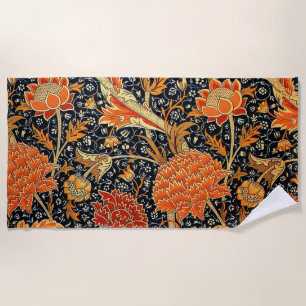 Toalla De Playa Cray, un patrón de William Morris vintage,