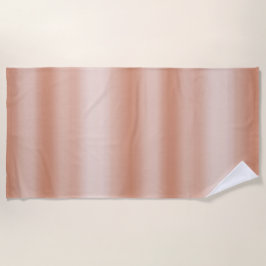 Toalla De Playa Creamy Peach Rosa Rubor Ombre