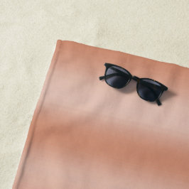 Toalla De Playa Creamy Peach Rosa Rubor Ombre