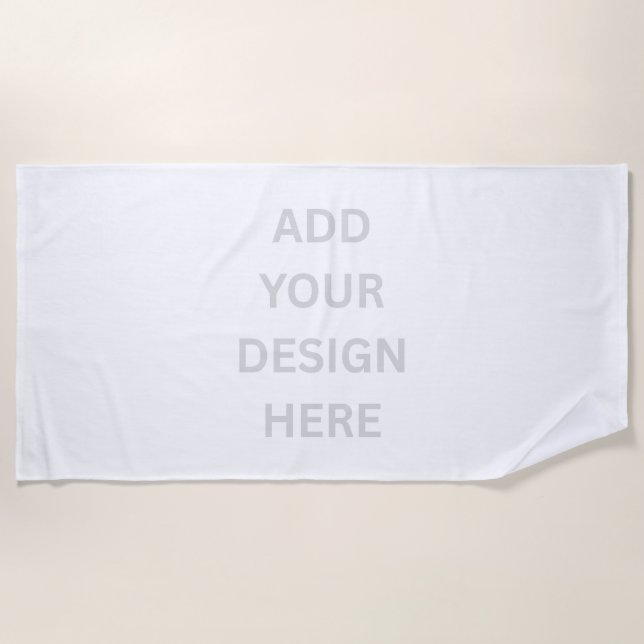 Toalla De Playa Create Your Own Custom Design Beach Towel (Anverso)