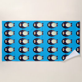 Toalla De Playa Cree un pingüino de Linux