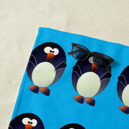 Toalla De Playa Cree un pingüino de Linux