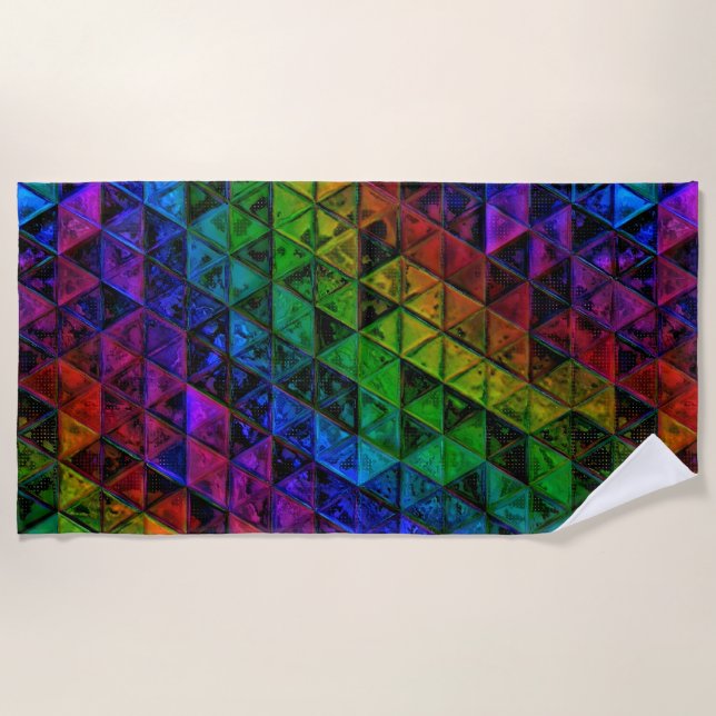 Toalla De Playa Cristal de orgullo (Anverso)