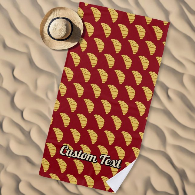 Toalla de playa Croissant Pattern (Subido por el creador)