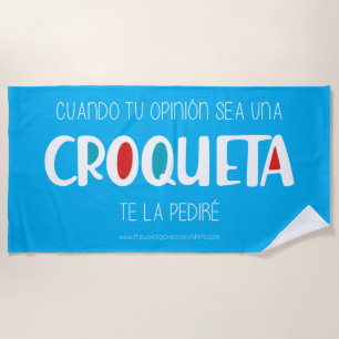 Toalla De Playa Croqueta