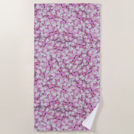 Toalla De Playa Crown Vetch Seamless Pattern