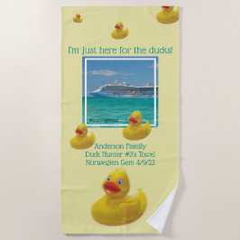 Toalla De Playa Cruceros familiares de pato
