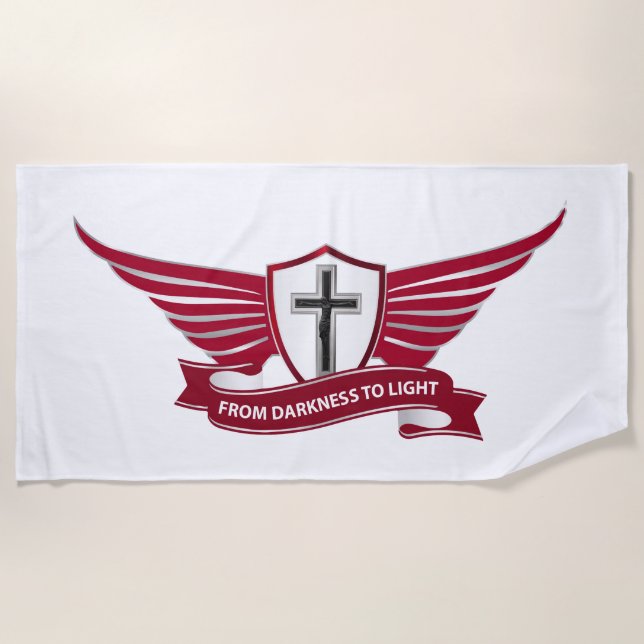 Toalla De Playa Cruz cristiana (Anverso)