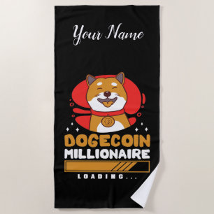 Toalla De Playa Crypto DogeCoin Millonario Cargando