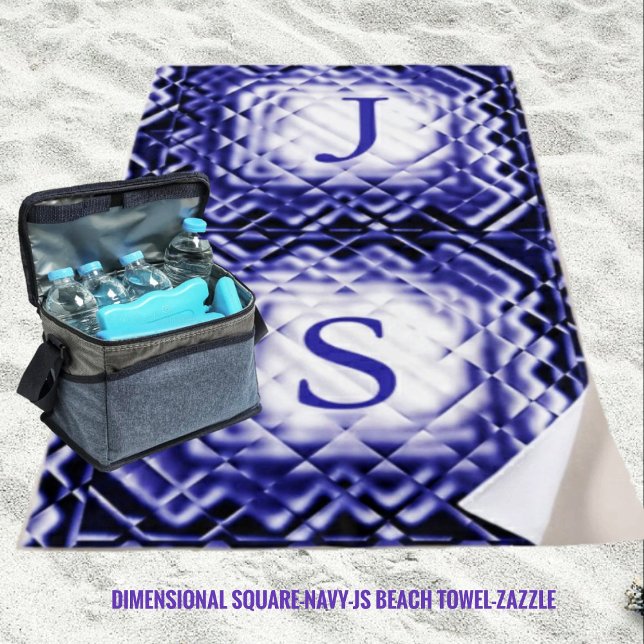 Toalla De Playa Cuadrado de dimensiones-marina-JS (Subido por el creador)