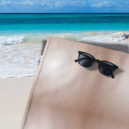 Toalla De Playa Cuadrados geométricos con degradado Mocha Mousse B