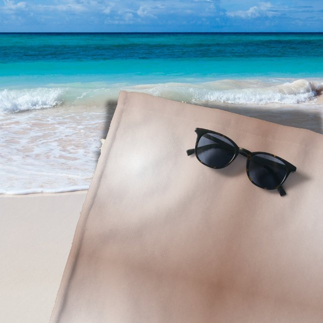 Toalla De Playa Cuadrados geométricos con degradado Mocha Mousse B (Subido por el creador)