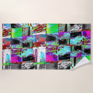 Toalla de playa – Cuadrícula abstracta