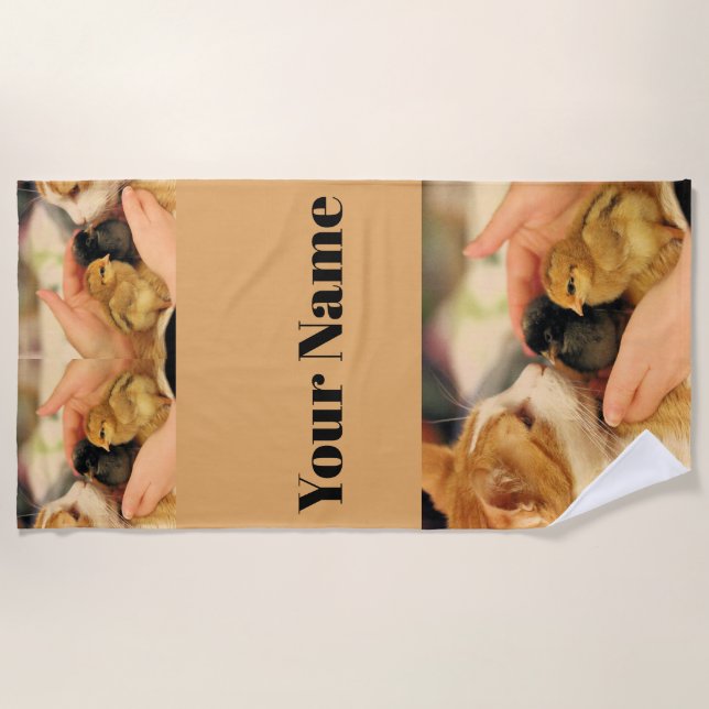 Toalla De Playa Cuadros (Anverso)