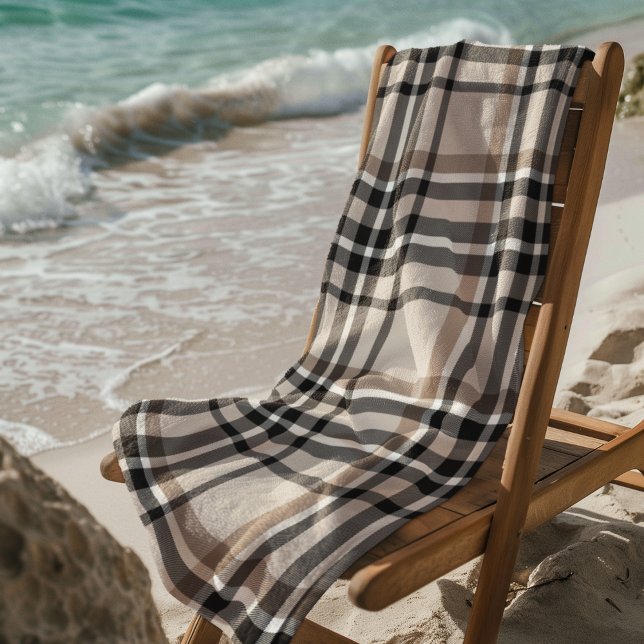 Toalla De Playa Cuadros beige (Subido por el creador)